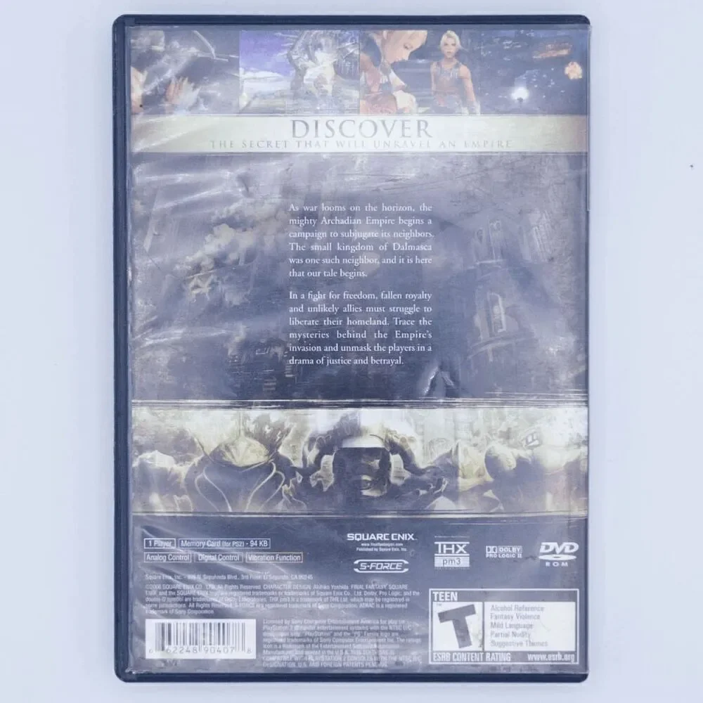 Playstation 2 Final Fantasy XII (Tested)